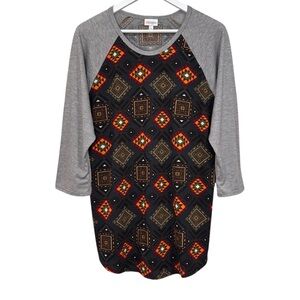 LuLaRoe Randy 3/4 Sleeve Pullover Stretch Top Size 2XL NWT